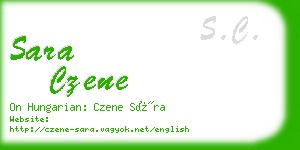 sara czene business card